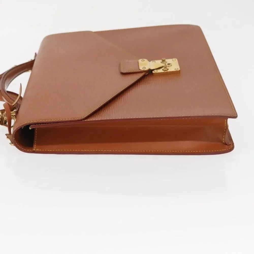 Louis Vuitton Epi Porte Documents Bandouliere Brown Briefcase